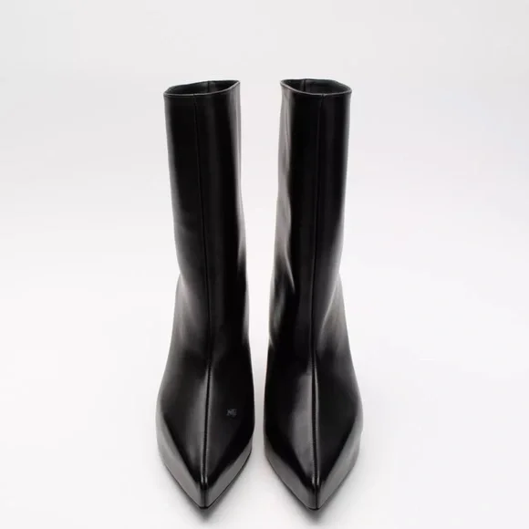 GIVENCHY Leather Wedge Heel Ankle Boots - Picture 3 of 7